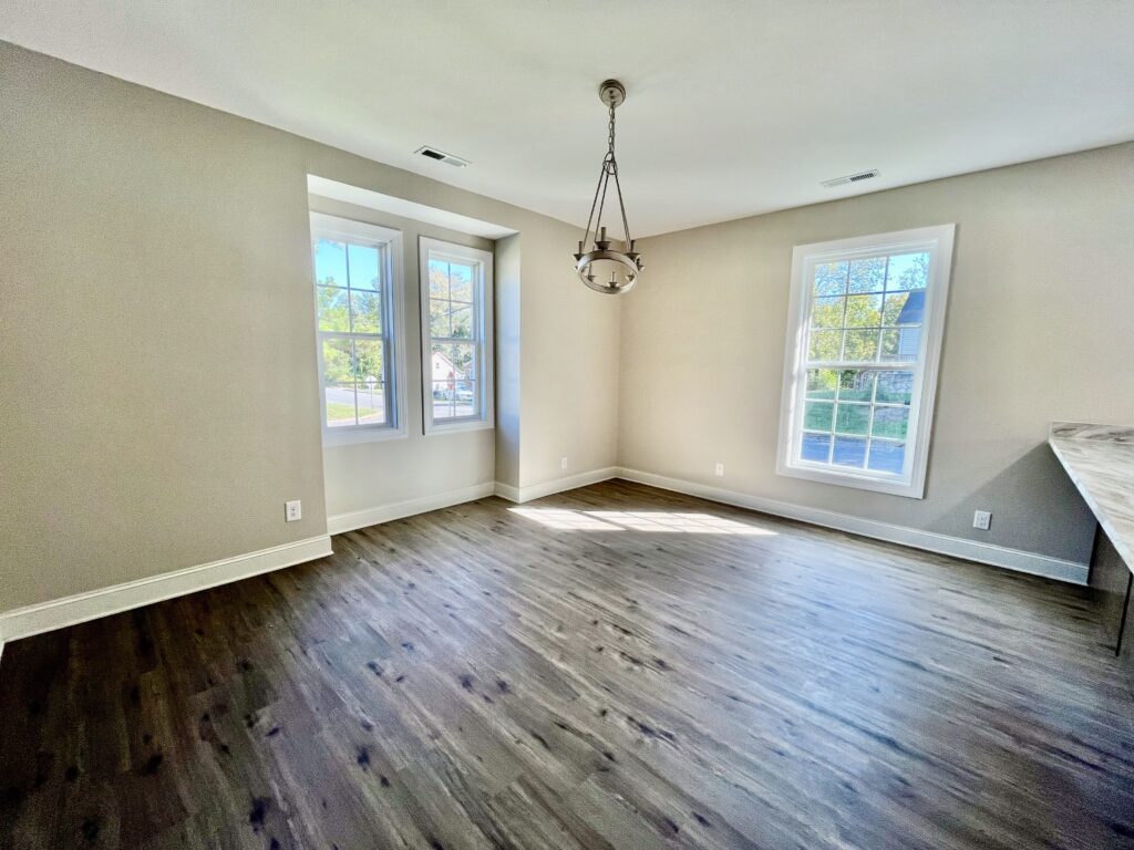 empty room with windows